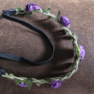 Purple Floral Headband